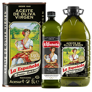 LA ESPAÑOLA Primer aceite de oliva virgen extra prensado en frío, 2 litros