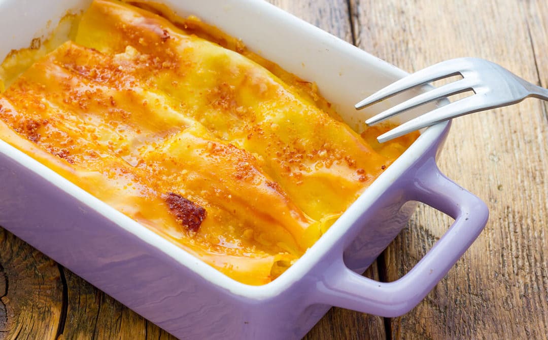 Receta Canelones de Crema de Maíz - La Española Aceites