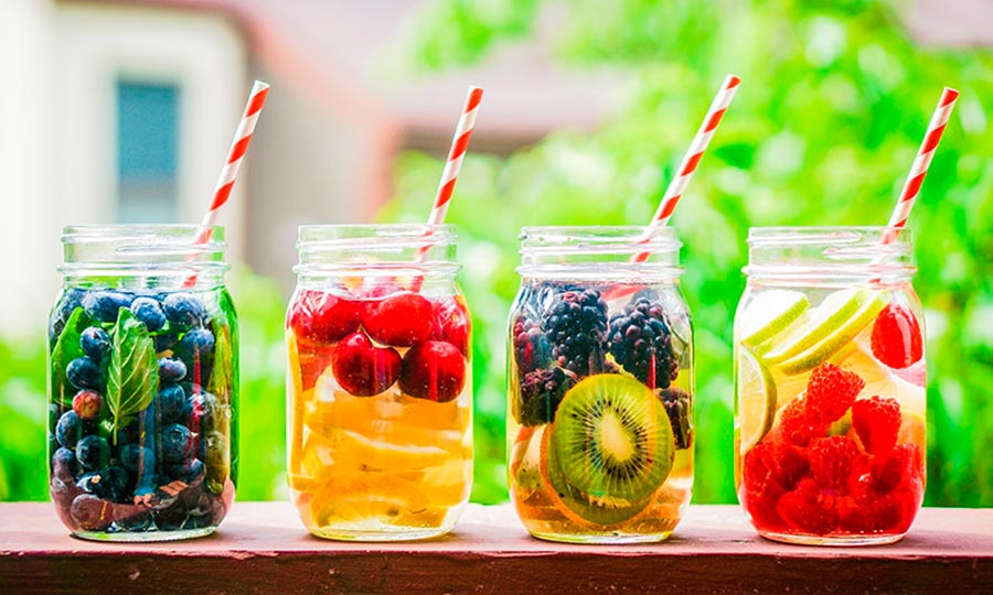 Bebida refrescante en primavera